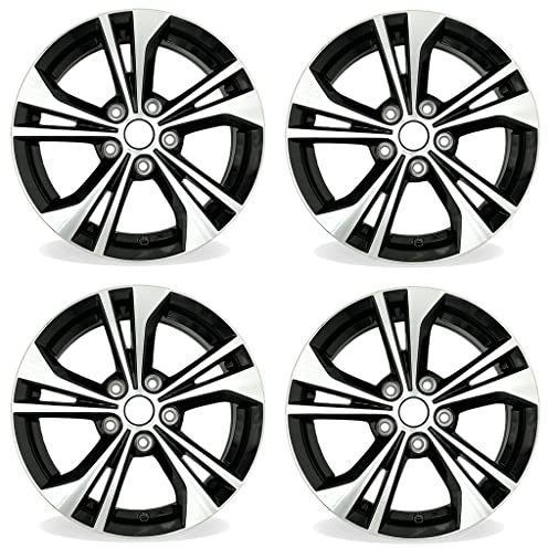 New Set of 16 16x6.5 Inch Alloy Wheel for 2020–2023 Nissan Sentra | OEM Design Replacement Rim | Machined Black | Direct Fit – OE Stock Specs | 62822