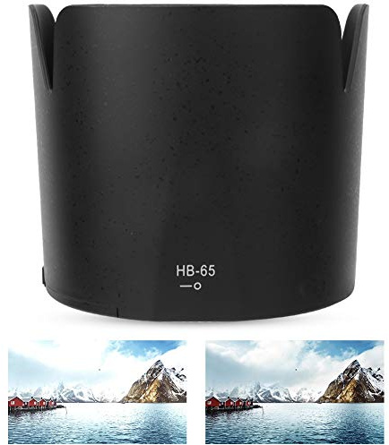 Motljusskydd 77 För 80-400,Hb-65, Motljusskydd Hb-65 Svart Plastmonterat Motljusskydd För Af S 80-400Mm F 4,5-5,6 Objektiv