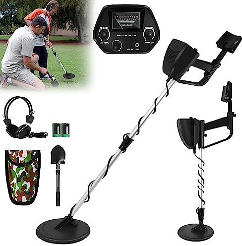 XMTECH Metalldetektor für Kinder, Leichter Metall Suchgeraet mit wasserdichte Spule, Hochempfindlicher Junior Metalldetekto, Höhenverstellbare 50-78cm, für Kinder und Erwachsene