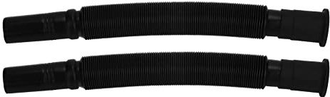 Jopwkuin Waschbecken-Ablaufschlauch, Langlebig, PVC, Verstellbar, Flexibel, Schwarzer Waschbecken-Ablaufschlauch für Badezimmer