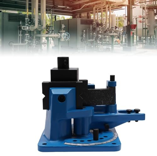 Universal Winkelbieger, 0-120 Grad Biegemaschine Biegegerät, Winkelbiegemaschine Manuell, Metallbiegemaschine, Mit 5 X Matrizen, für Flachstahl Rundstahl Quadratischer
