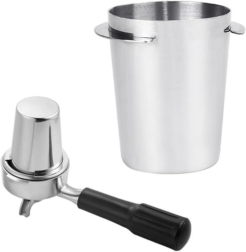 PIQIUQIU 51 mm, tazza dosatrice da caffè, tazza dosatrice per espresso, adatta per portafiltro barista da 51 – 54 mm, tazza per caffè in acciaio inox, accessori per negozi di tè al latte, KFJFB-51MM