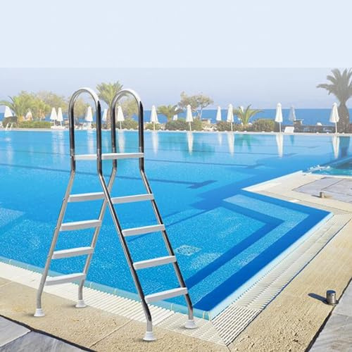 UIHECTA Escalera Piscina,2/3/4 Escalones Escalones Piscina,Escaleras Piscina con Estructura Acero Inoxidable 304,con Pedal Ancho Antideslizante,para Piscina sobre Suelo Patio Trasero,SP2+2