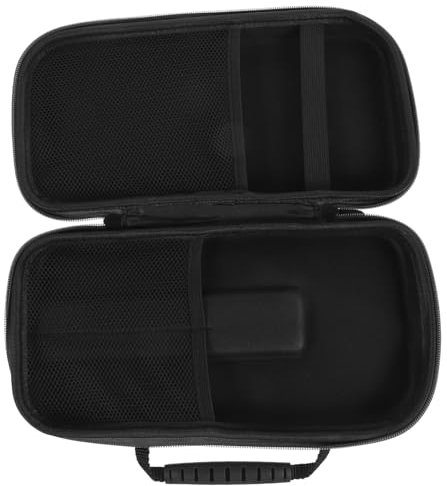 ibasenice 2stücke Microphone Case Hartschalenkoffer Für Kabellose Mikrofone Tragbare Aufbewahrungstasche Mit Netzfach Für Zubehör Stoßfest Für Reisen Geeignet