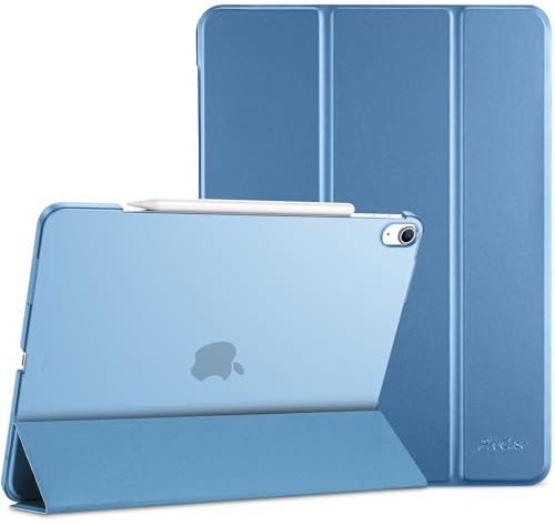 ProCase for iPad Air 13 Inch Case M4/M3/M2(2026/2025/2024), Skyblue | Slim Smart Protective Cover iPad 13 Air M4 M3 M2 Case with Translucent Hard Shell Back, Supports Touch ID, Auto Wake/Sleep