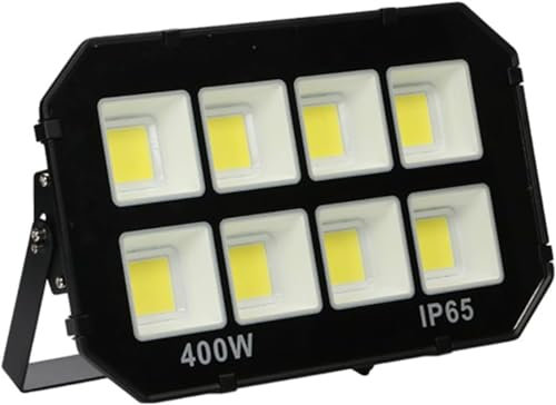ZVALIEVYE Proiettore a Led, Faretto a Led Super Luminoso 6000K Biancodo Proiettore a Led per Esterni, Luci Di Sicurezza Impermeabili Ip65 per Campi Sportivi, Garage, Giardino, Cortile/un Colore/400W