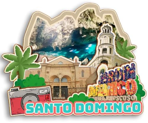 Santo Domingo Dominikanische Republik Holz 3D Kühlschrankmagnet Stadt Reise Souvenir Niedliche Kühlschrankaufkleber Home Kitchen Decoration