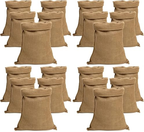 IPEA Bolsas de Yute de Grandes Dimensiones – 80 x 50 cm – Made in Italy – 5 Unidad – Saco de Yute Tejido Natural para Manualidades, Decoración, Jardín, Fiestas, Bricolaje, Caja de Objetos