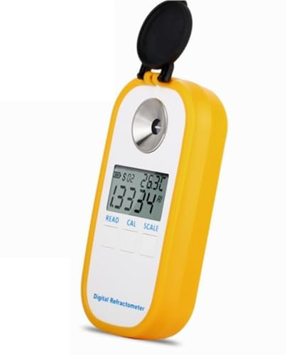 JOJIDE Refraktometer, Digitales Refraktometer Auto-Frostschutzmittel Ethylen-Propylen-Glykol-Gefrierreiniger Autobatterie Harnstoff-Refraktometer für Zuhause