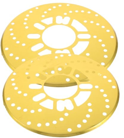 Abaodam 2pezzi Copricerchioni in Lega Alluminio Per Auto Copertura Del Disco Freno Decorativa Per Freno Ruota Auto Accessori Protezione Del Disco