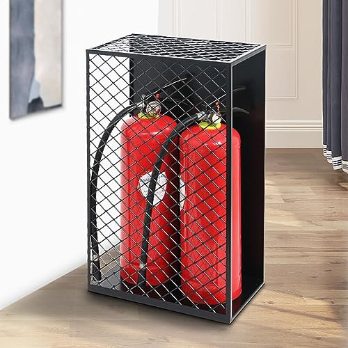 Piantana Porta Estintore Universale Staffa per estintore 22 pollici Porta estintori, custodia in rete metallica, per casa, hotel, mercati