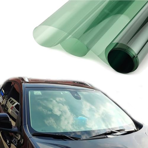 Alvorox - Lámina tintada para ventanas de coche, 66 % VLT verde, para ventanas de coche, 100 x 152 cm