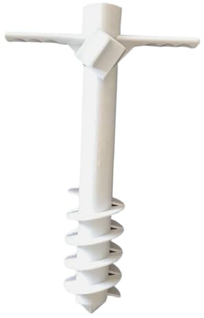 Hohopeti Ancre De Parasol De Plage à Cinq Broches pour Jardin Et Sable, Fixation Compacte Et Légère, Usage Extérieur Camping Plage, Support Robuste Et Facile à Visser