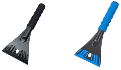 Generisch 2 Stück Eiskratzer Auto,Blau und Schwarz Scheibenkratzer,Autokratzer Für Effizientes Entfernen Von EIS Und Schnee,Winter Zubehör,Stabiler Schneeräumer Für Klare Sicht