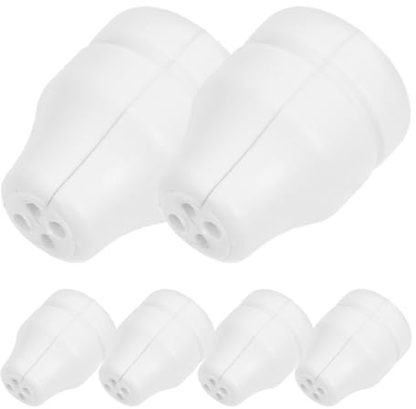 VALICLUD Plastic Cord Design Pulls 6pcs Replacement White Ball Pulls with 4-hole Secure Attachment Simplifies Installation Blind Home Decor