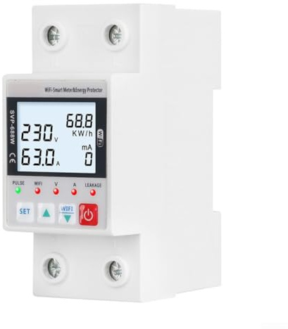 Medidor de energía inteligente diseñado para uso residencial con acceso remoto de monitoreo en tiempo real y apagado automático de fugas
