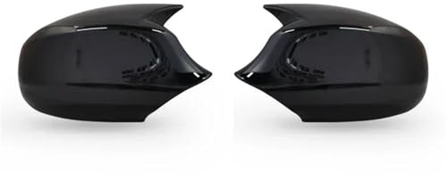 Seitenspiegelgehäuse Spiegelkappen Ersatz-Abdeckungen für die Seitenspiegel der Rückspiegel, passend für BMW E90 E91 E92 E93 E81 E87 E82 E88 3er-Reihe.(ABS Black)