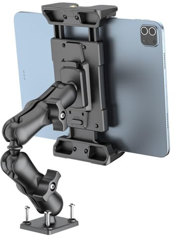 OHLPRO Tablet Halterung Auto, Halterung Auto für iPad 360° Drehbare Verstellbare, Tablet Autohalterung mit 2-Stufigem Schwenkarm, für 5-13 Zoll, Kompatibel mit Ipad, Samsung-Tab, Huawei und mehr
