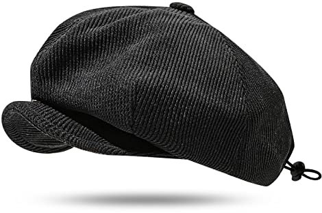 Clakllie Newsboy Flat Cap Schiebermütze Herren Bakerboy Hat Ivy Gatsby Caps Shelby Mütze Ballonmütze Barett Cap 8 Panel Caps Einstellbar Herren Baskenmütze