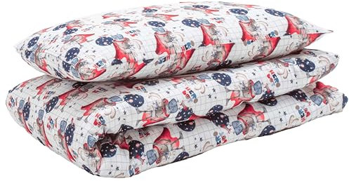 Juego de Cama Infantil - Funda Nórdica 100x135 cm y Funda de Almohada 40x60 cm en Algodón OEKO-TEX - 10 Colores a Elegir - Suave y Confortable para Bebés y Niños - Ideal para Noches Tranquilas