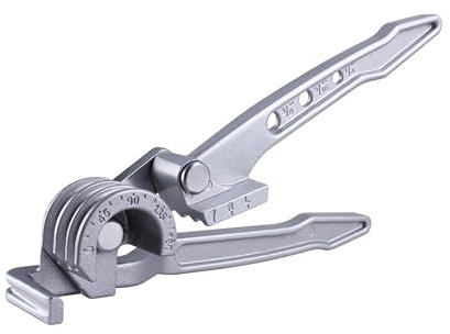 ONLISUM Rohrbieger 6-8-10 mm 3-in-1 Kupferrohrbiegewerkzeug, 0-180 Grad Biegezange für Kupfer, Aluminium, Messing, Weichmetalle und dünne Hohlrohre