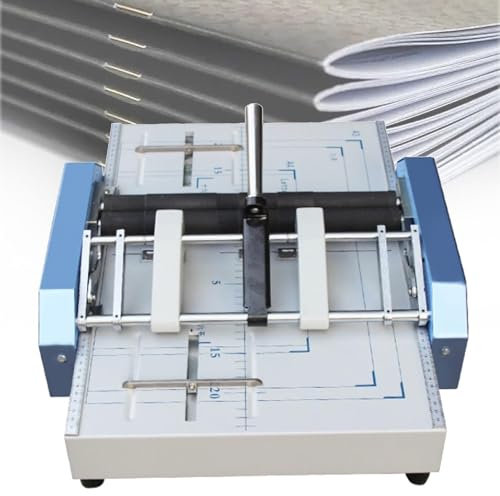 Grapadora plegadora de libros de papel eléctrica, máquina plegadora grapadora de folletos A3, máquina de encuadernación automática con cierre plano