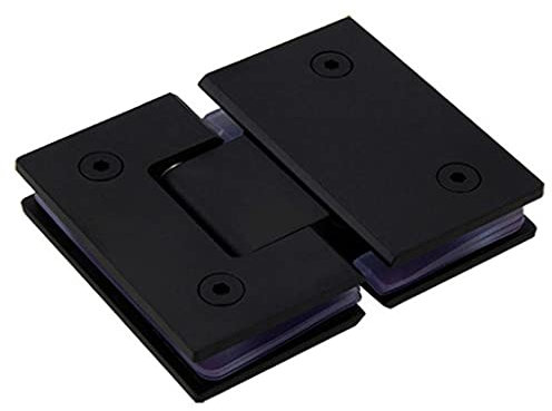 Glastür-Badezimmer-Edelstahl-an der Wand befestigtes schwarzes Glasduschtür-Scharnier 180-Grad-Scharniere