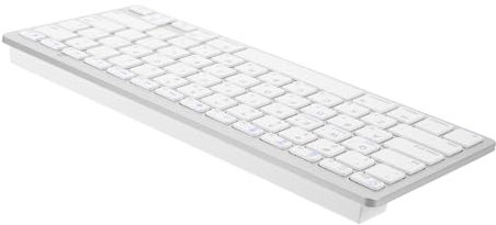 Angoily Teclado Inalámbrico Hebreo Israelí Silencioso Teclado De Portátil para Computadora Accesorio para Trabajo Oficina