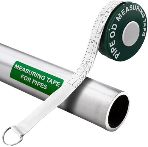 Sawyer Mfg Company Pipe Tape – Compact, Portable Tool for Fieldwork – Durable, Quick & Easy to Use – Standard Inches for Outside Diameter (Up to 79) – Hundredths Measurements (Up to 25.20)
