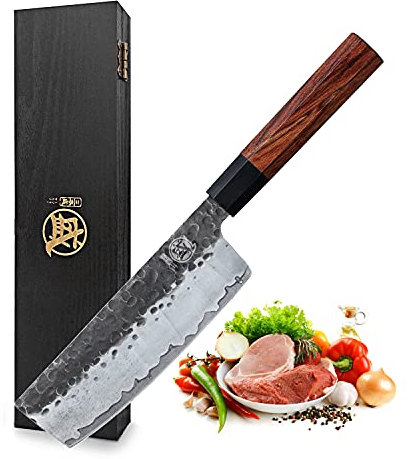MITSUMOTO SAKARI Kiritsuke Kockkniv 20 cm, SG-Pro Damaskusstål