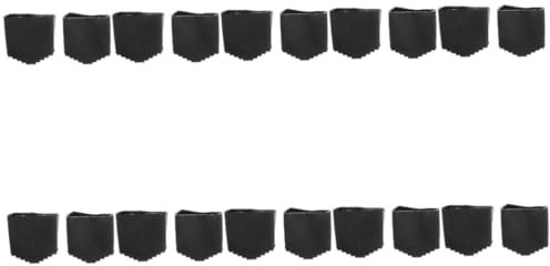 DOITOOL 10 Sätze rutschfeste Matte Austausch Der Leiterfüße Fußpolster Für Trittleitern Dachleitern Handhaben Stand Leiter rutschfeste Füße Schuhe Halterung Haken Black Gummi 2 Stück * 10