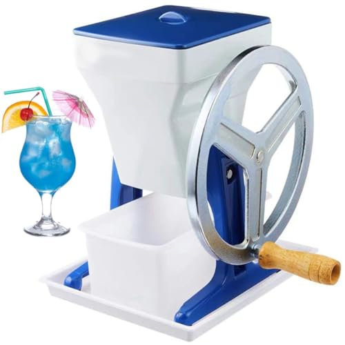 Manual Ice Crusher with Stainless Steel Blade, Portable Hand Shake Design for Crushed Ice, Perfect for Home, Restaurant, and Party Use