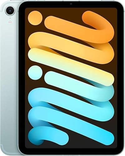 2024 Apple iPad Mini con A17 Pro (8.3-Pulgadas, Wi-Fi + Cellular, 128GB) - Azul (Reacondicionado)