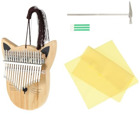 PRETYZOOM Kalimba Daumenklavier Tasten Holz Pig Shape Finger Piano mit Gebogenen Tasten für Anfänger Schutz und Klare Tonqualität für Musikschule und Familiengebrauch