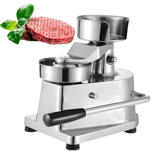 ExoticaBlend Pressa per Hamburger Professionale, Pressa per Hamburger, Pressa per Hamburger, Pressa per Hamburger in Acciaio Inox, Macchina per la Formatura della Carne 13cm