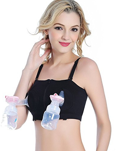 DORSION Tire Laits Mains Libres Maternite Breastpump maternite mains libres gorge d'allaitement doux allaitement Bras, Noir, L(L/XL/XXL)