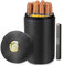 Tarro humidor de cigarros Scotte, estuche portátil de cigarros de madera de cedro de cuero
