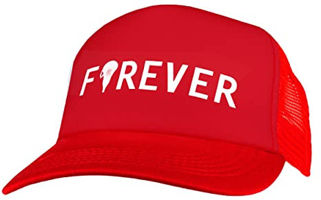 Captain LAX Forever Men Lacrosse Head Lacrosse Trucker Cap - größenverstellbar Kappe für Herren, atmungsaktiv, Print