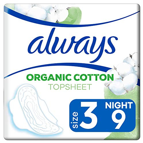 Always Cotton Protection Ultra Night - Toallas sanitarias (tamaño 3, 9 unidades)