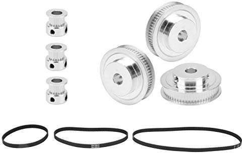 XL Zahnriemen, Synchronrad mit 20 Zähnen/60 Zähnen, 8 mm Bohrung + 2GT - 200/280/400/mm Zahnriemen für Fräsmaschinen Zahnradformmaschinen