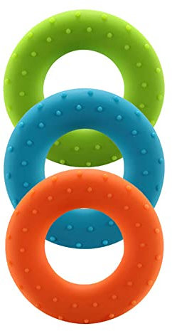 LTLCLZ Manga De Mano De Silicona 30Lb A 50Lb Agarrar El Dilatador del Carpo del Entrenamiento del Antebrazo Anular para El Ejercicio Muscular Gimnasio,Setb