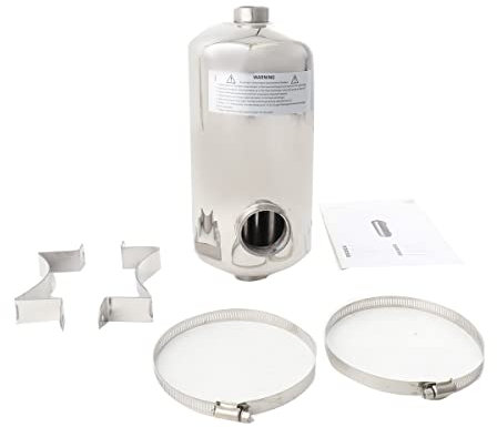 Cozyel 28 kW Edelstahl Pool-Wärmetauscher Schwimmbadwärmetauscher Pool Schwimmbad Heizung Wärmetauscher Poolwärmetauscher für Swimmingpool Spa Poolsystem, 29,2 x 16 cm