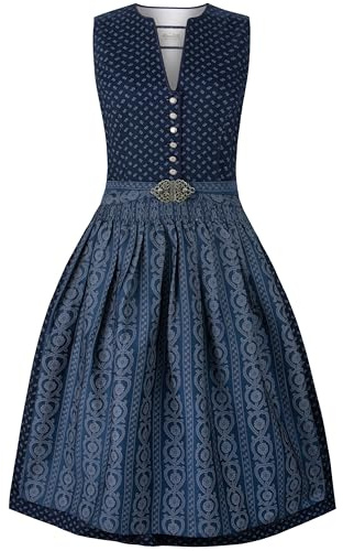 Stockerpoint Damen Dirndl Ellie I Größe 32-48 I Trachtenkleid mit Schürze & liebevollen Details I 100% Baumwolle I Atmungsaktiv & pflegeleicht I Perfekt für Trachten & Festlichkeiten