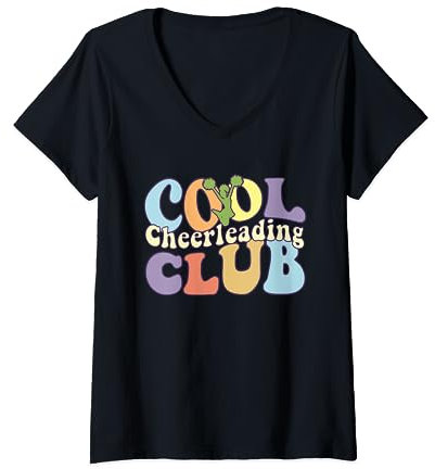 Coole Cheerleading Club Cheerleader Squad Cheer Turner T-Shirt mit V-Ausschnitt