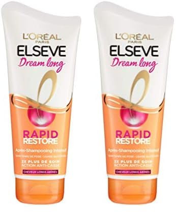 L'Oréal Paris Elsève Rapid Restore Dream Long Après-Shampooing Intensif/Action Anti-Casse 180 ml A9793000 (Lot de 2)