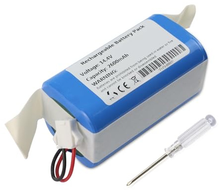 ANTIEE 2600mAh Batería para Tikom L9000 G8000 Yeedi K600 K650 K680 K700 | K730 Conga Excellence 990 950 1090 1790 1990 Aspiradora Vacuum Cleaner 14.4V