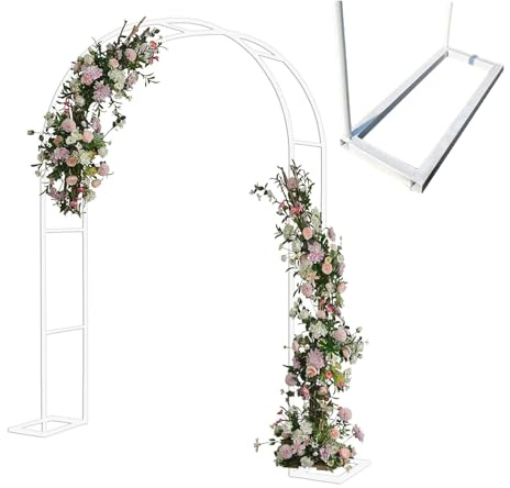 Arco De Metal For Rosales y Enredaderas, Árbol De Jardín, Pérgola De Metal Grande, Garden Archway Enrejado De Acero for Plantas Soporte Rosas Escalada Archway Jardín Decoración, 240 cm, Color Verde(Co