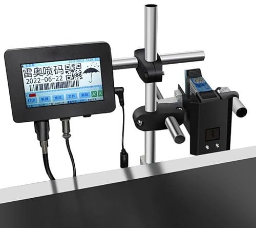 Impresora de inyección de tinta industrial, codificador por lotes en línea, equipo de codificación y marcado automático para imprimir caducidad, códigos de barras, logotipos y gráficos.,ZX12