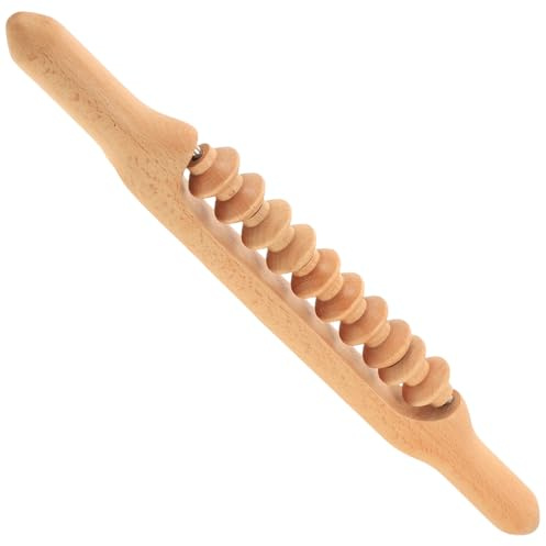 Körpermassagestab für Körper und Nacken, Beige | Zuhause und Unterwegs, Komfortable Anwendung, Sichere Massage, Leicht zu Tragen, Fördert die Durchblutung