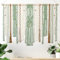 LOMOHOO 98 x 75 cm, grande macramè da appendere alla parete, arazzo da parete in stile bohémien, realizzato a mano, decorazione bohémien, regalo per la casa, estetica, verde, decorazione da parete per